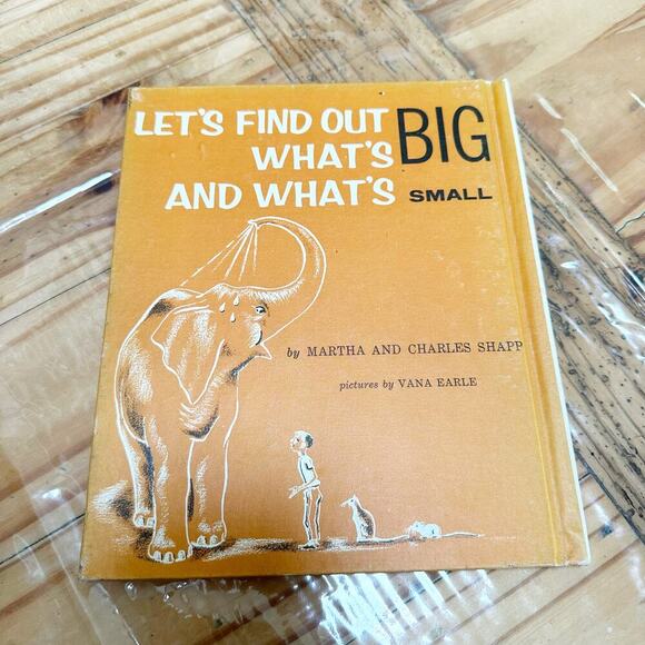 Let's Find Out What's Big and Small 1960 HC Shapp Vana Earle Vintage Book - Picture 2 of 7